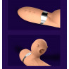 Wibrator-Basia Thtusting Vibrator 2 in 1 Tongue Vibrators USB